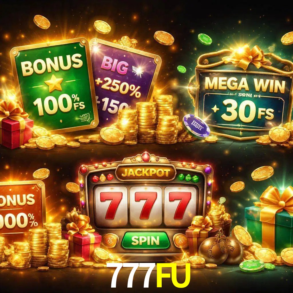 Tipos de bonos 777FU incluyendo recompensas de bienvenida y promociones continuas